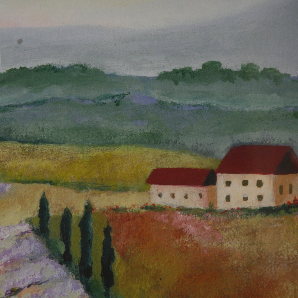 Kris Taylor Diptych Print - Tuscany Afternoon I & Afternoon II