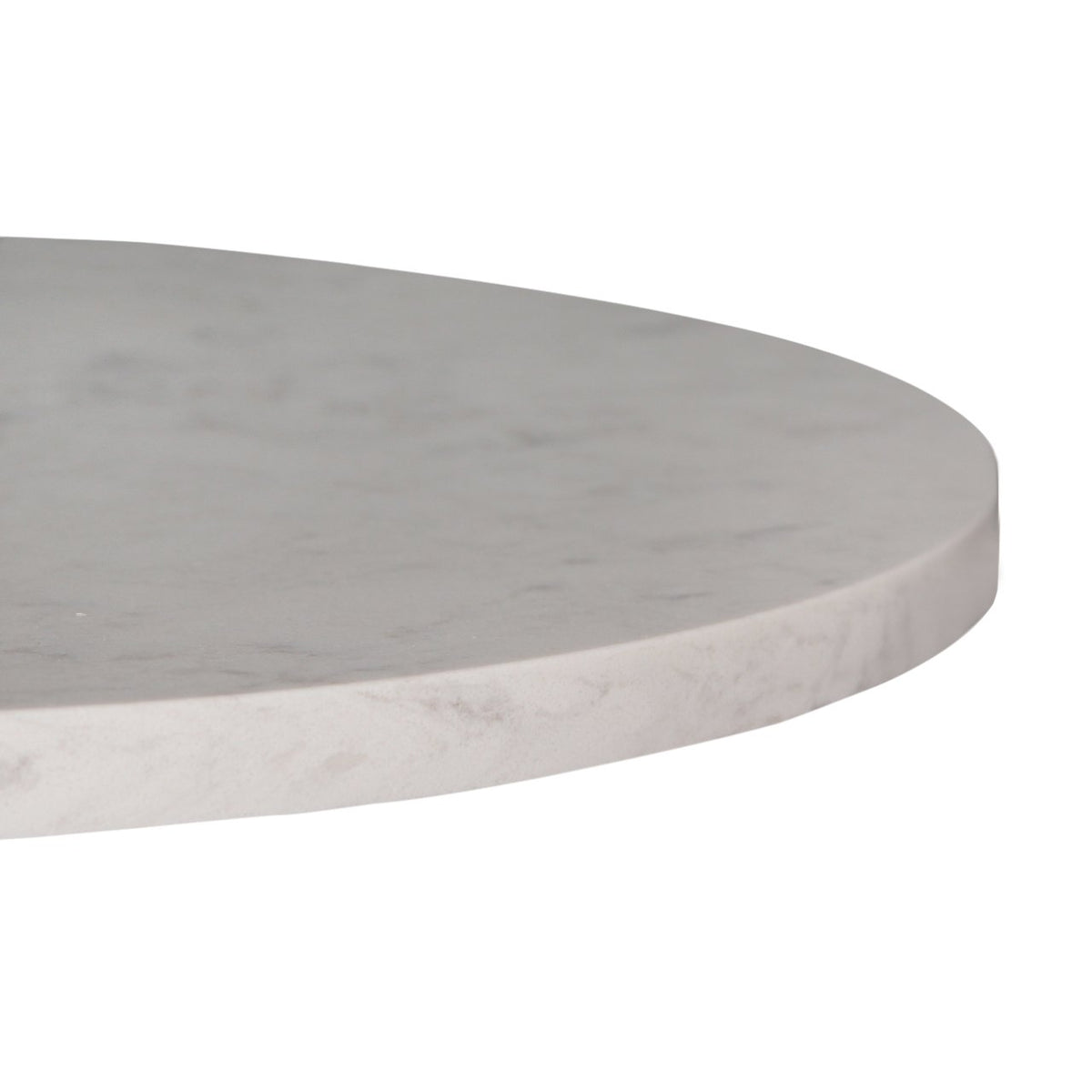 Marbled Quartz Round Side Table from R&B