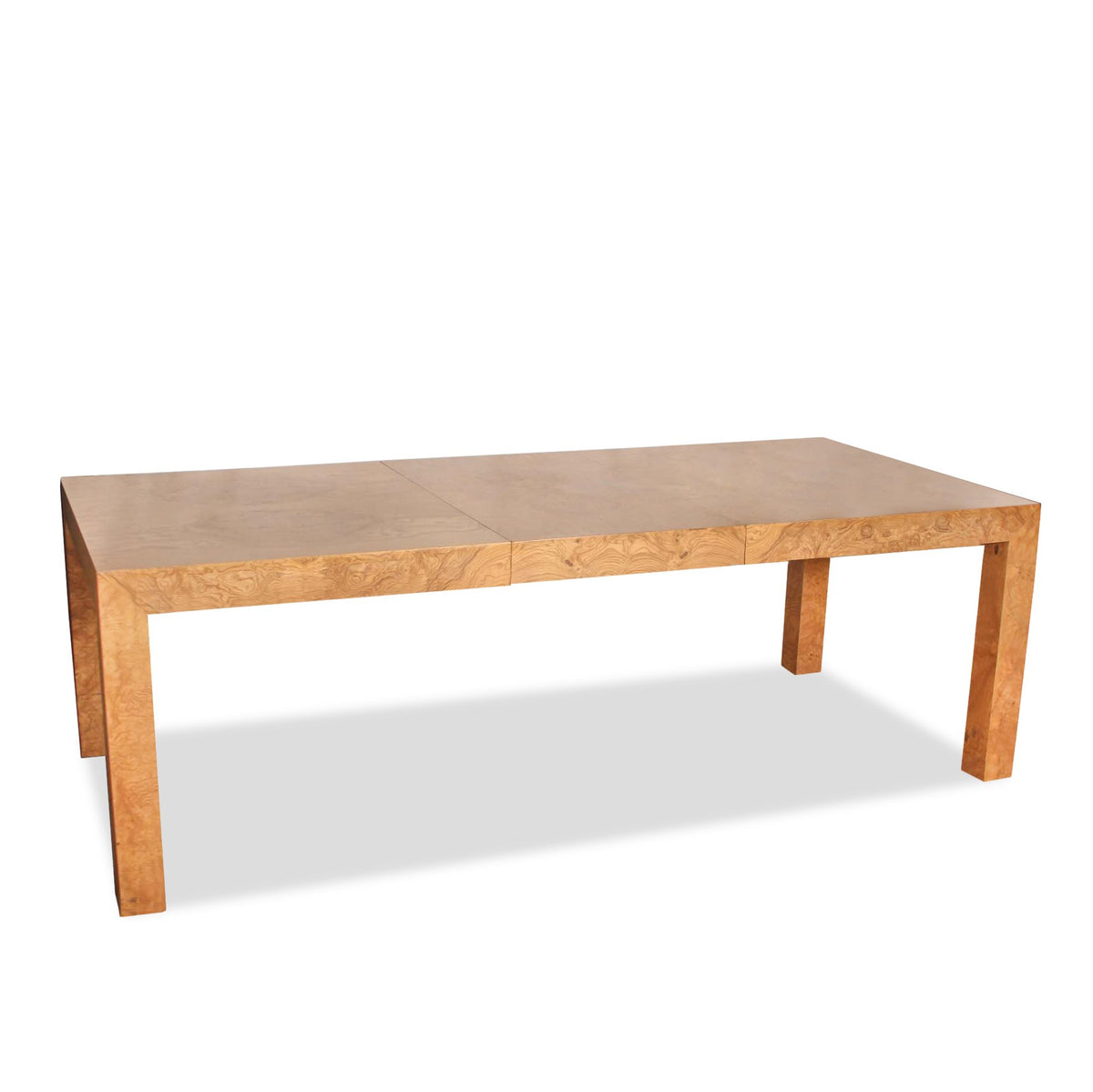 Milo Baughman Olivewood Double Extension Dining Table C1970s