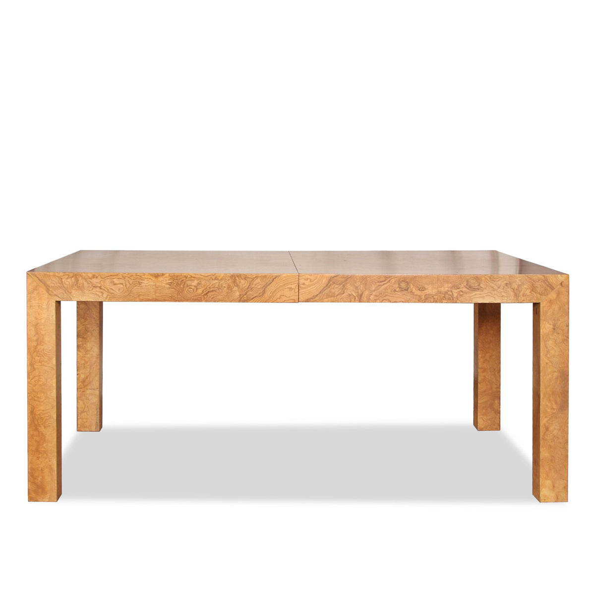 Milo Baughman Olivewood Double Extension Dining Table C1970s