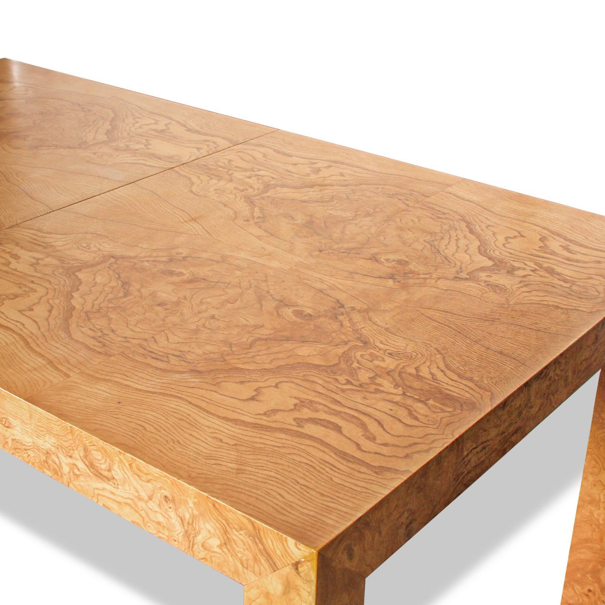 Milo Baughman Olivewood Double Extension Dining Table C1970s