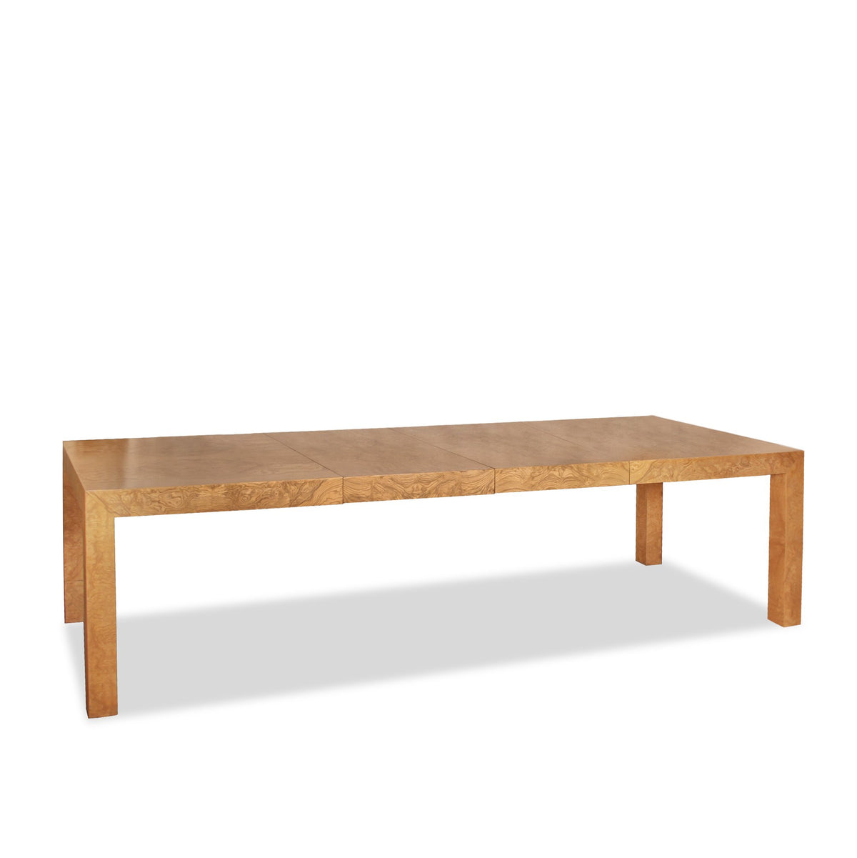 Milo Baughman Olivewood Double Extension Dining Table C1970s
