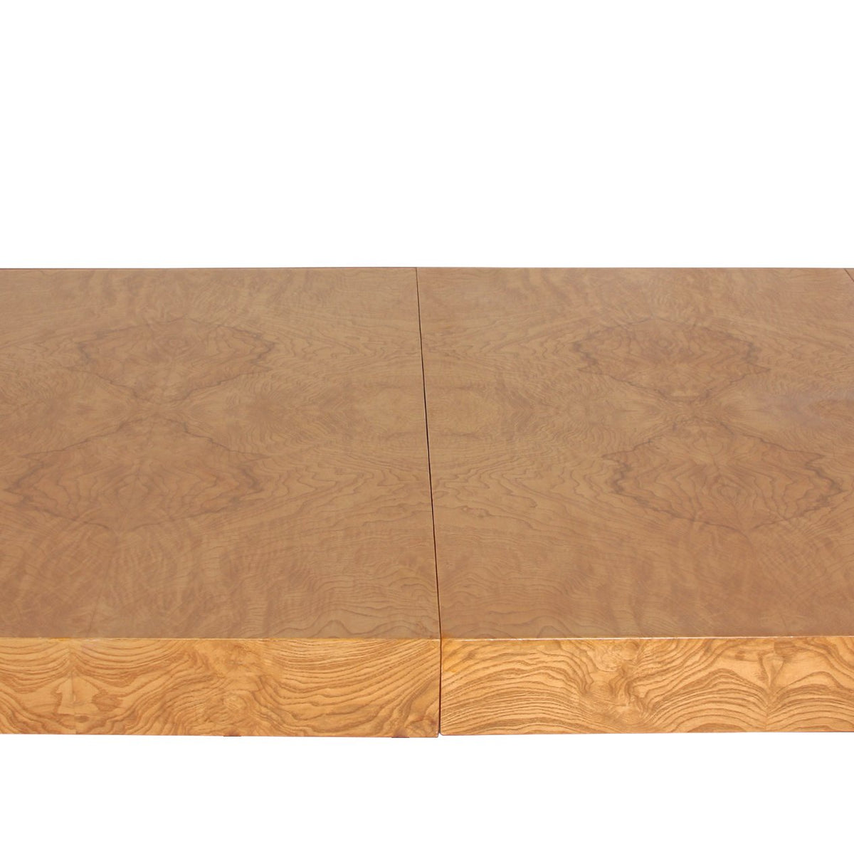 Milo Baughman Olivewood Double Extension Dining Table C1970s