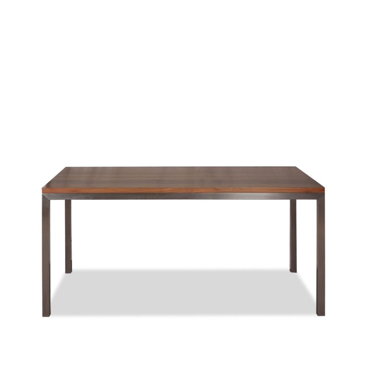 Milo Baughman Style Parsons Dining Table with Walnut Top from R&B - 2 Available