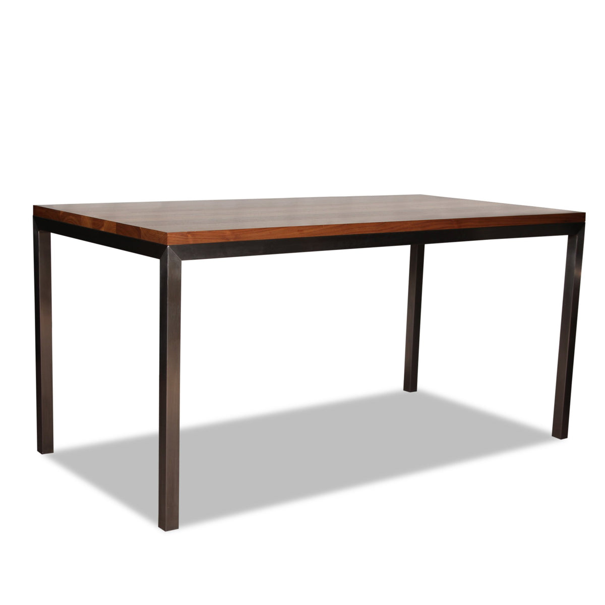 Milo Baughman Style Parsons Dining Table with Walnut Top from R&B - 2 Available