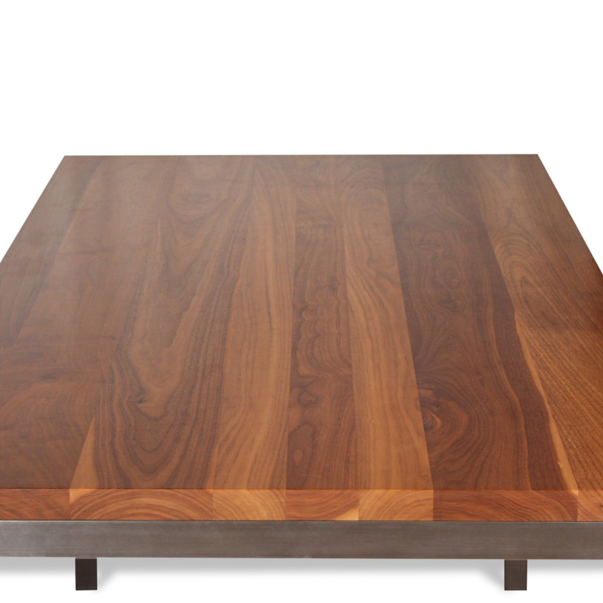 Milo Baughman Style Parsons Dining Table with Walnut Top from R&B - 2 Available