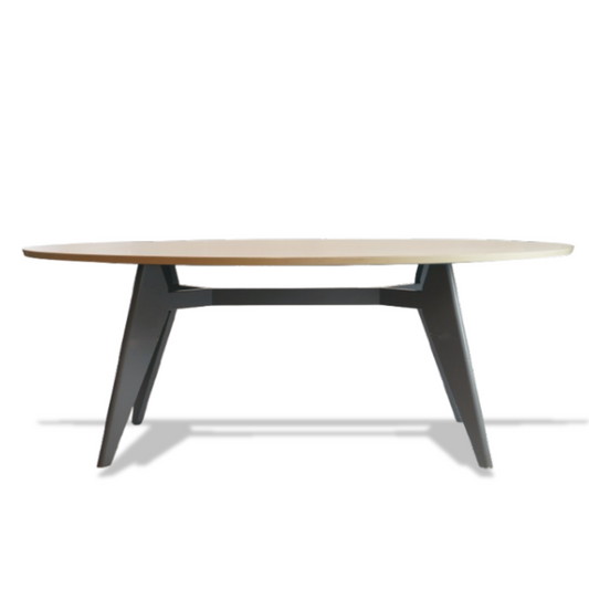 Modern Oval Oak Dining Table