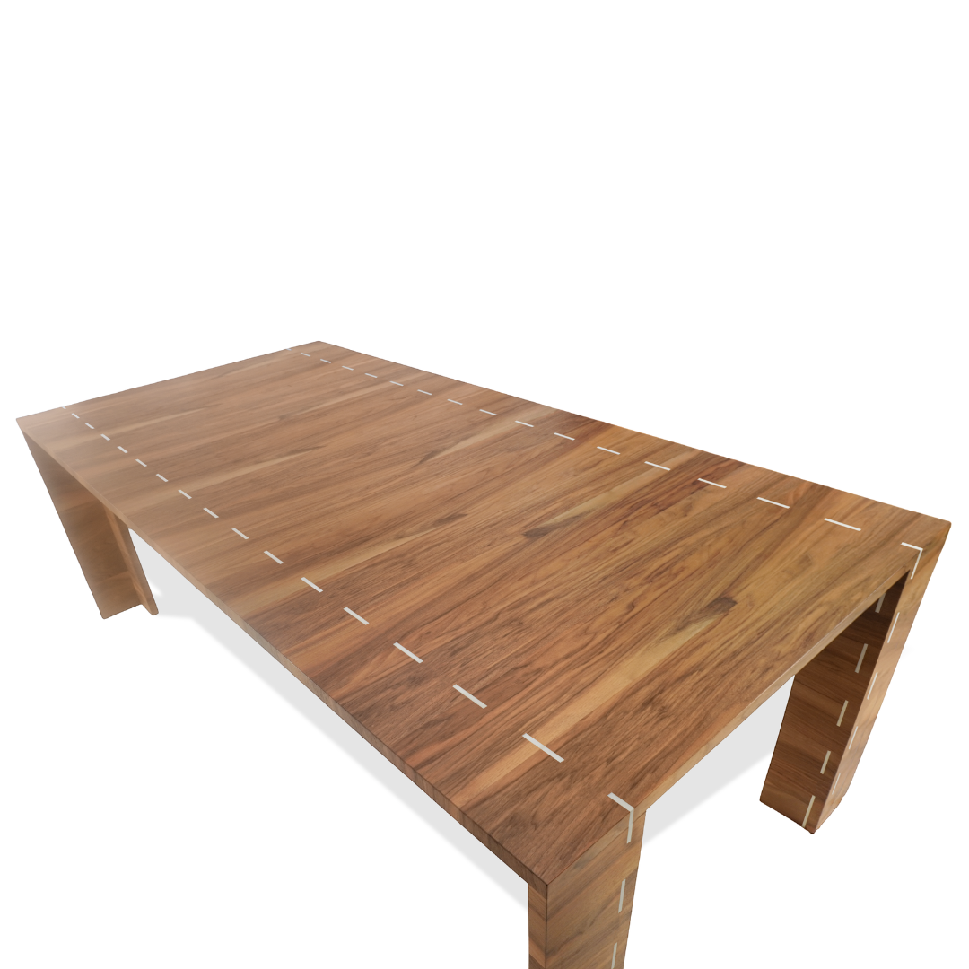 Modern Rosewood Dining Table with Inlay (2 Available)