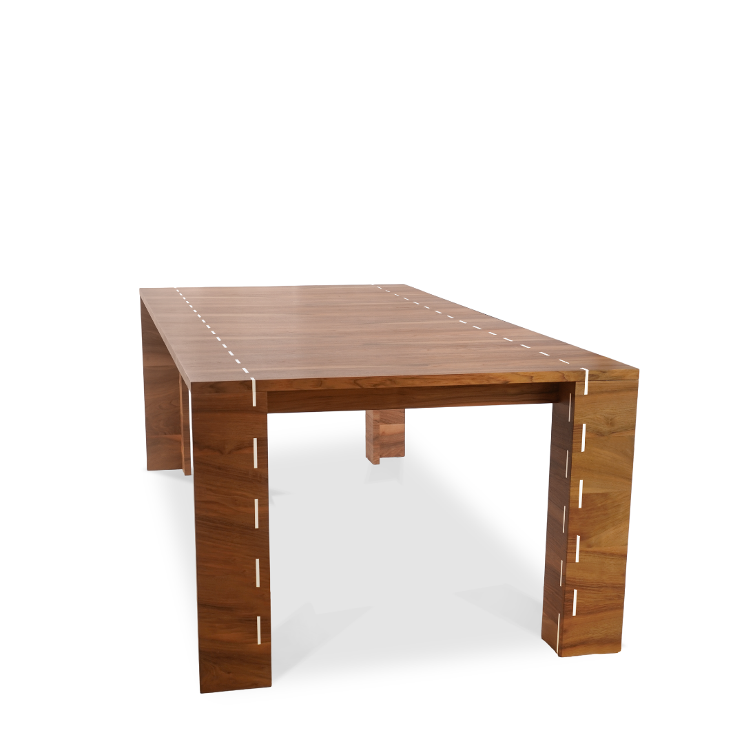 Modern Rosewood Dining Table with Inlay (2 Available)