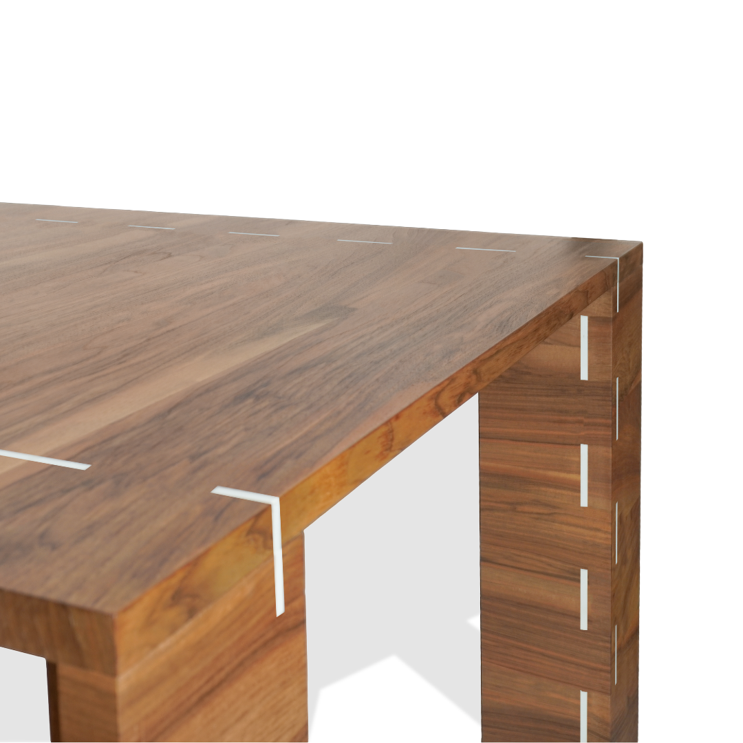 Modern Rosewood Dining Table with Inlay (2 Available)