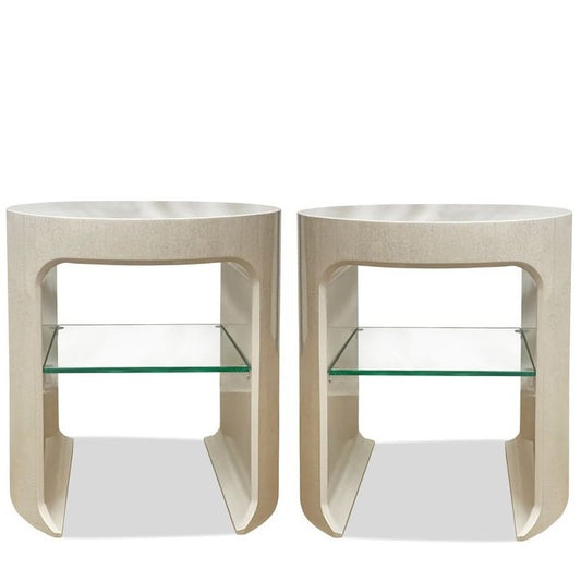 Pair of Villa & House Carrel Side Tables