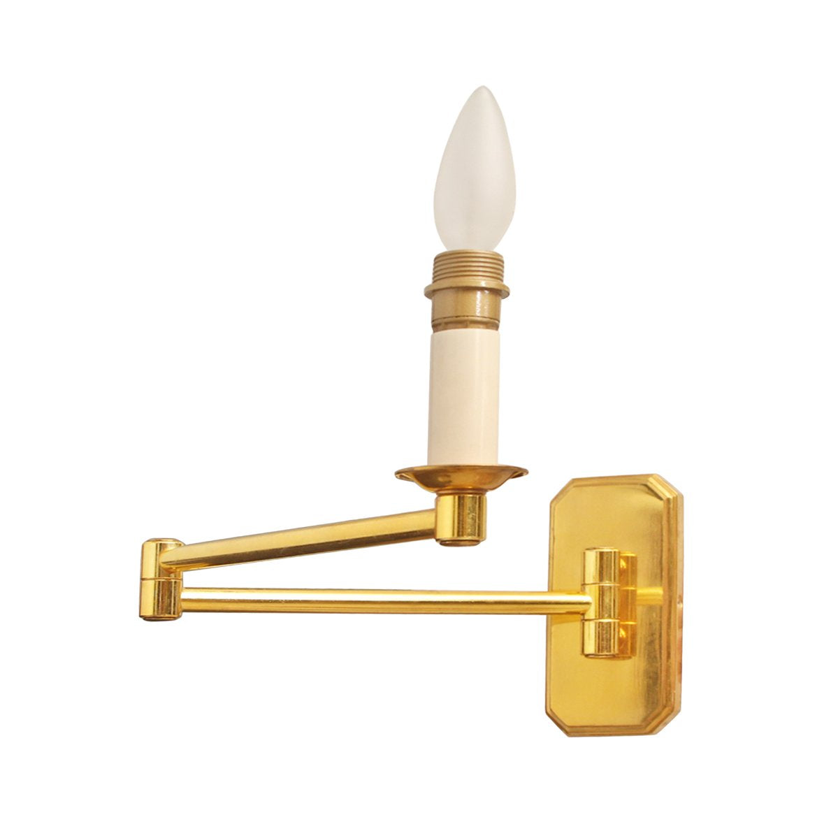 Pair of Luminaire d'Art Transitional Arm Sconces
