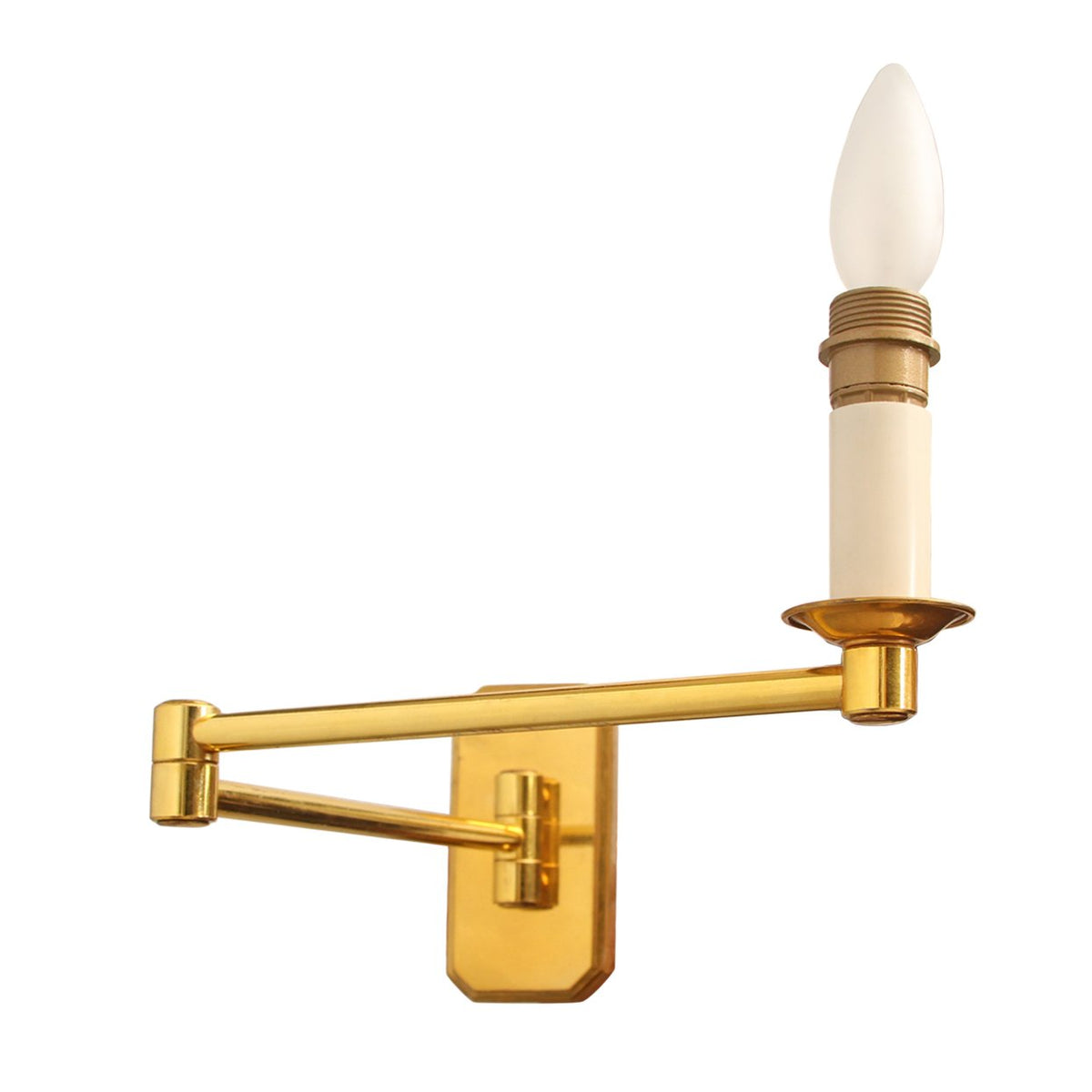 Pair of Luminaire d'Art Transitional Arm Sconces