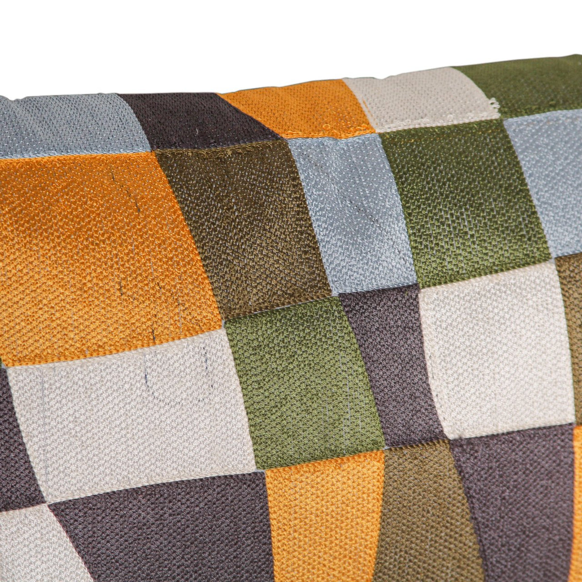 Pair of Patched Lumbar Pillows from R&B