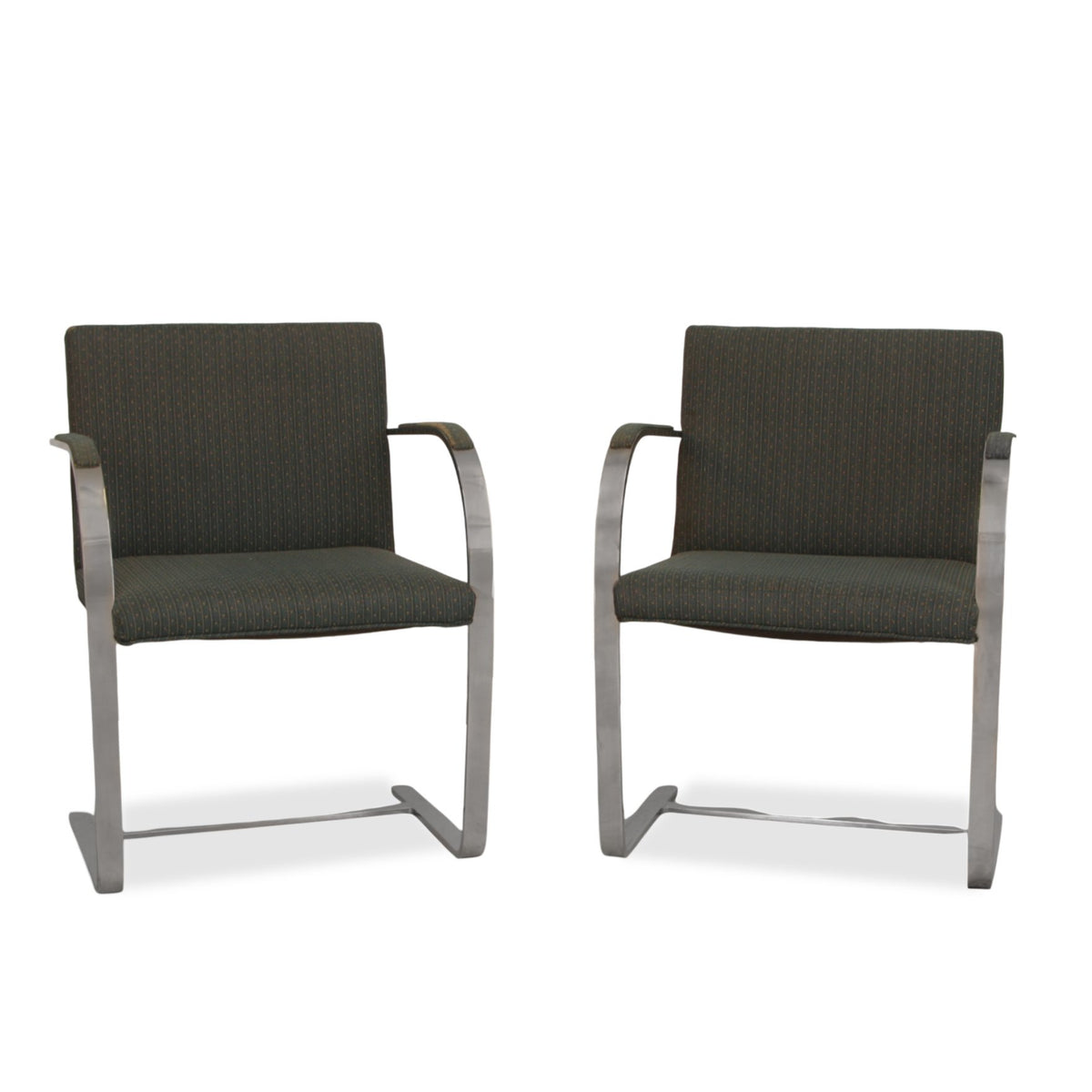 Pair of Vintage Mies Van Der Rohe Brno Flat Bar Chair