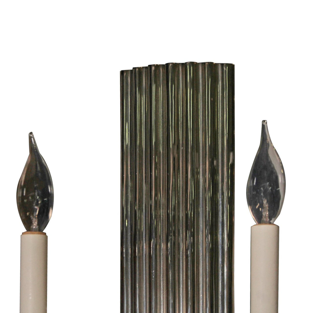 Pair of Vintage Nickel Plated Sconces