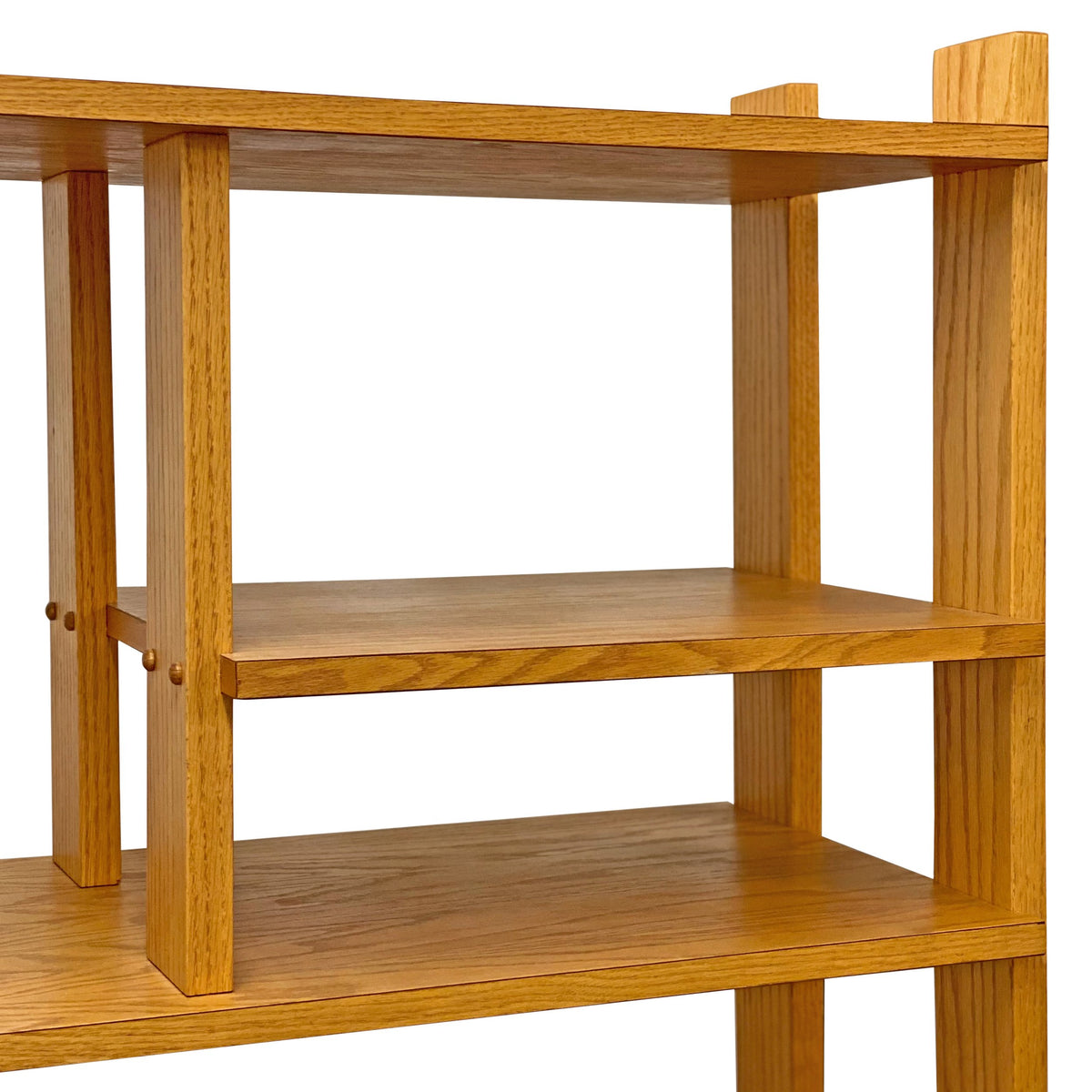 Pair of Vintage Tambour Highboard Shelving Units