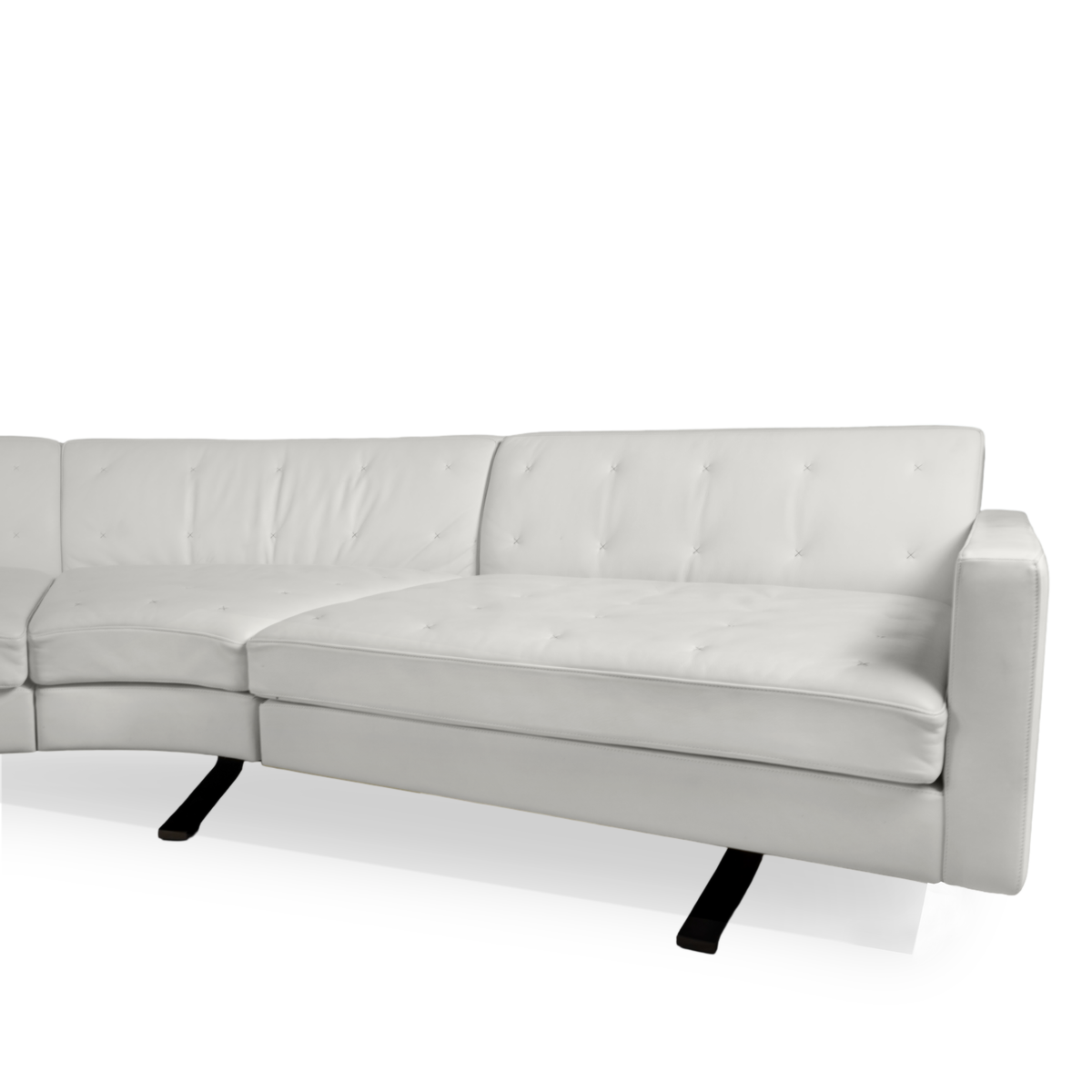 Poltrona Frau Kennedee Sectional Sofa with Ottoman by Jean-Marie Massaud