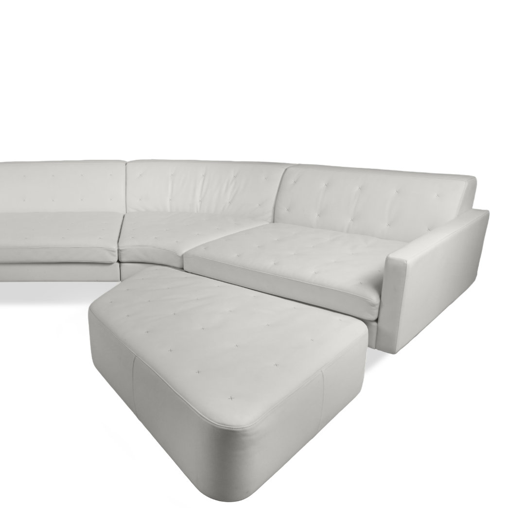 Poltrona Frau Kennedee Sectional Sofa with Ottoman by Jean-Marie Massaud