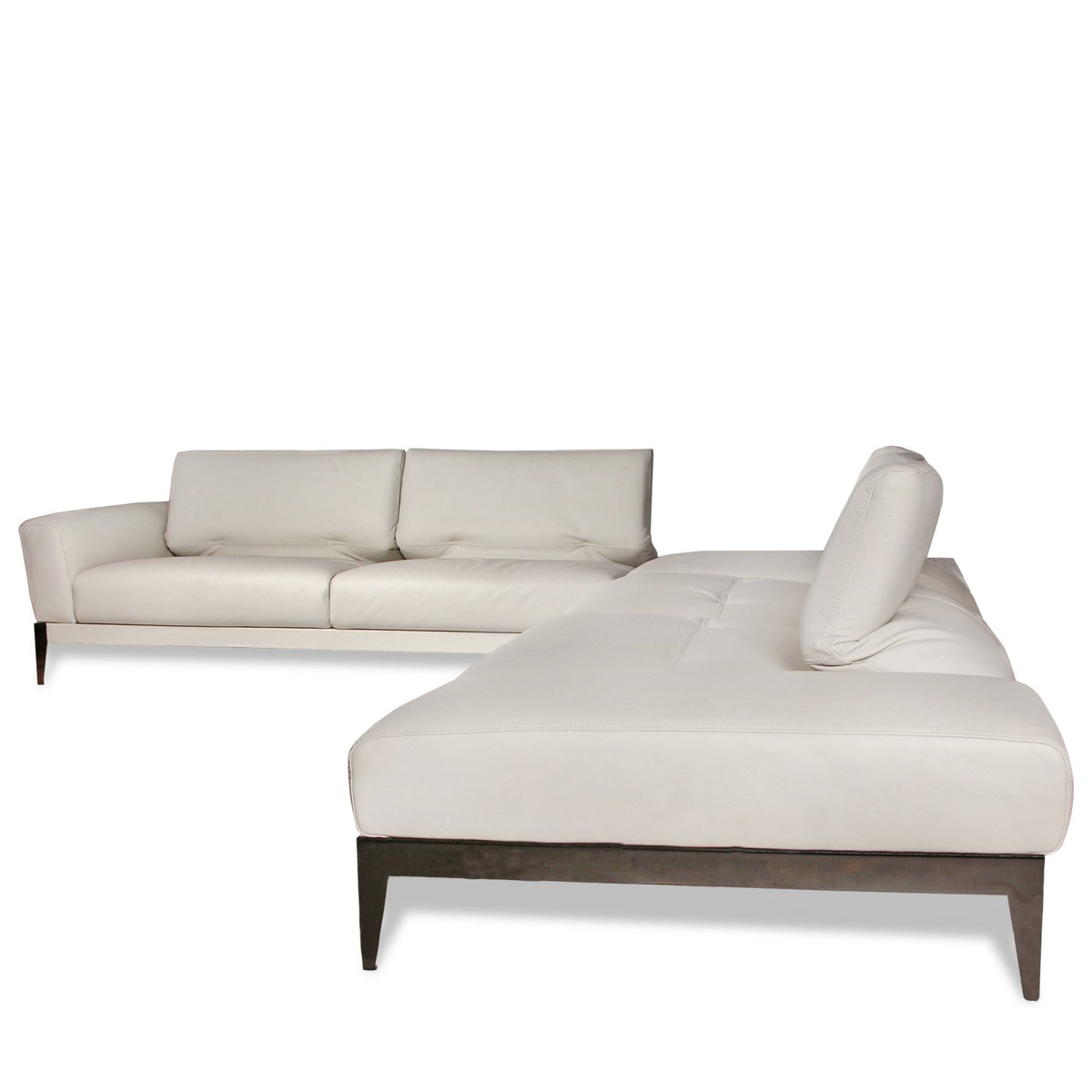 Roche Bobois Leather Connexe Corner Composition Sectional Sofa