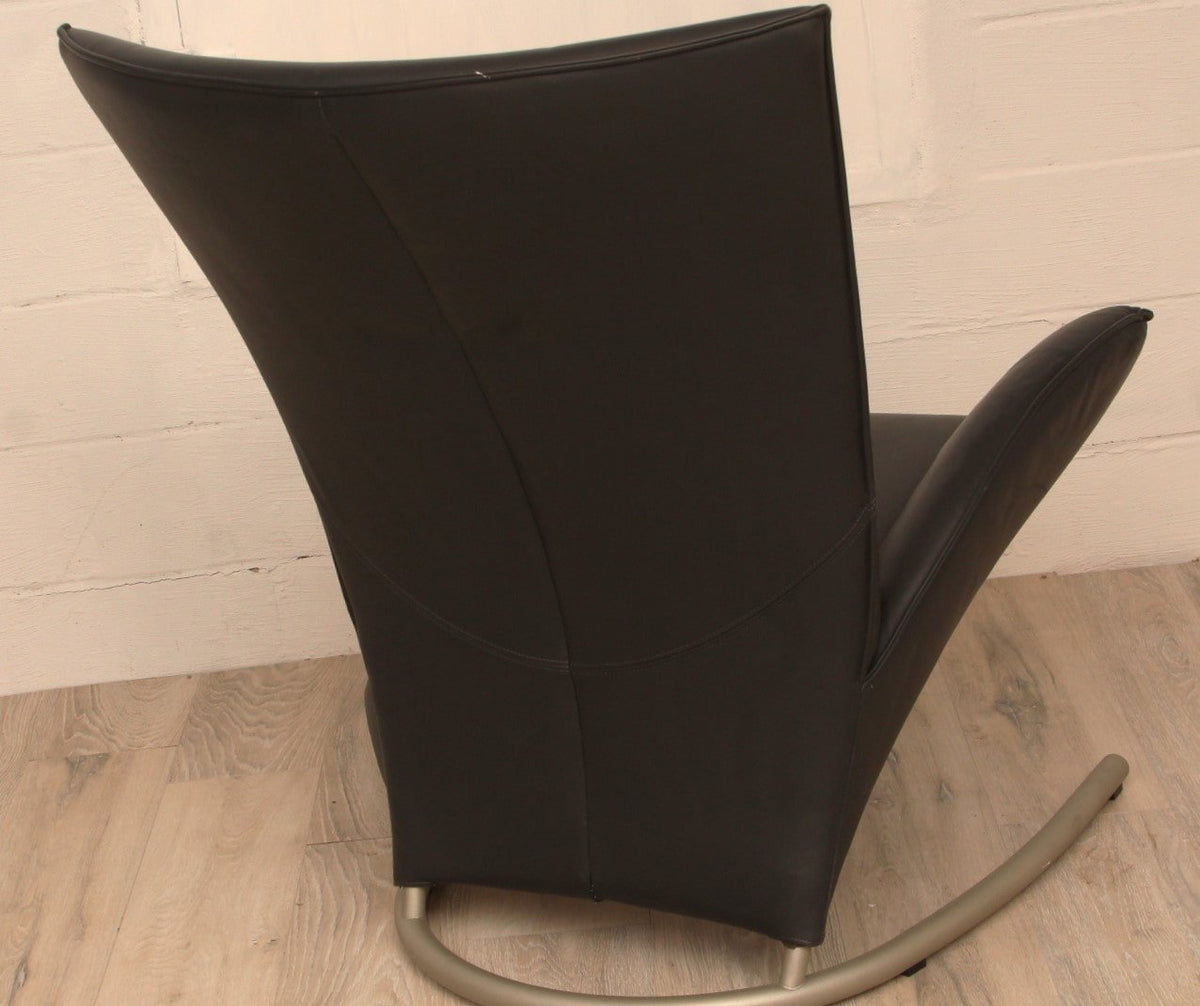 Rolf Benz Armchair with Hidden Footrest