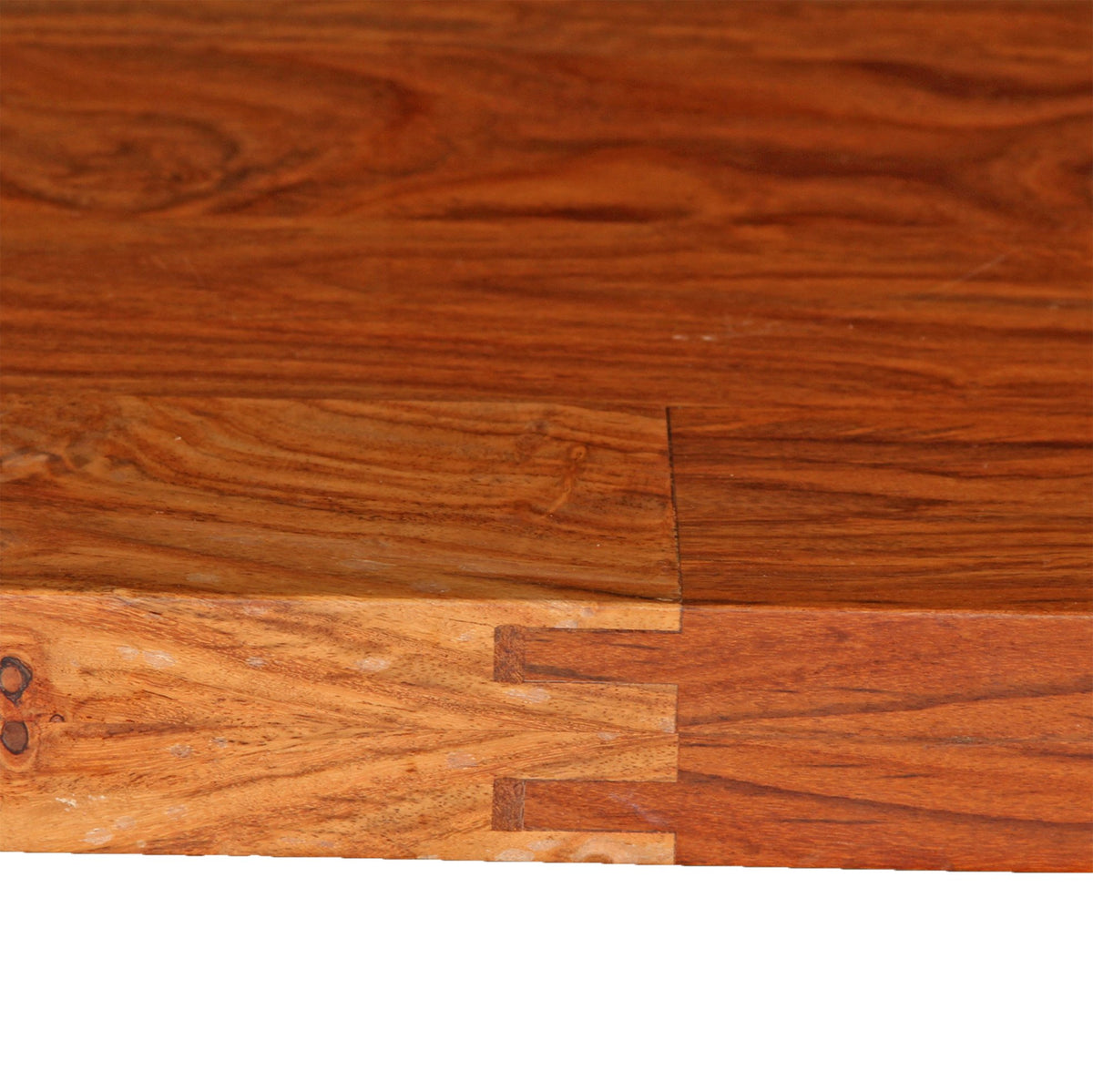 Solid Thick Walnut Block Top Dining Table on Hairpin Legs