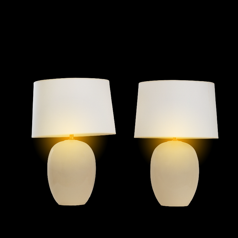 Vaughan Designs Lighting Ceramic Table Lamps, Pair of