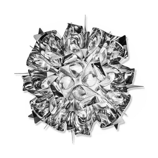 Veli Metal Flushmount by Adriano Rachele for Slamp (Large - Silver, Brand New)