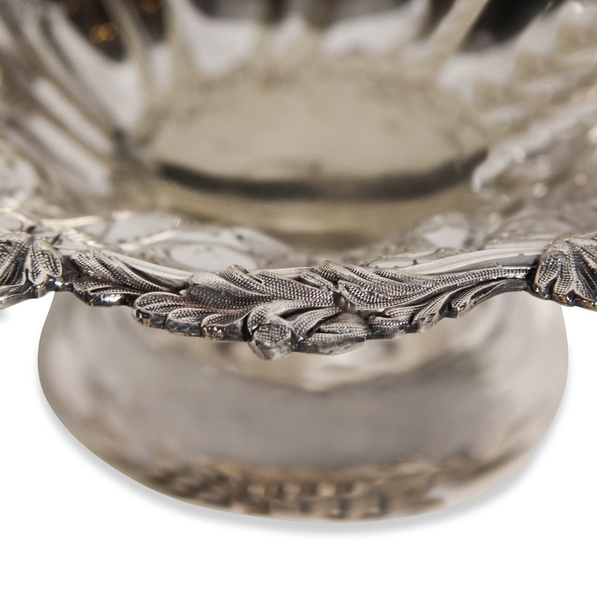 Antique Cake Silver Plated Cake Basket Marked 1644