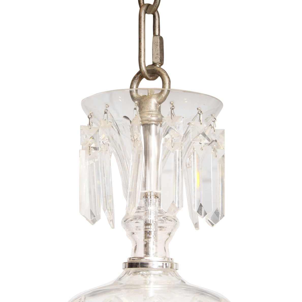 Vintage French Louis XV Silver Gilt Finish Chandelier c1980s