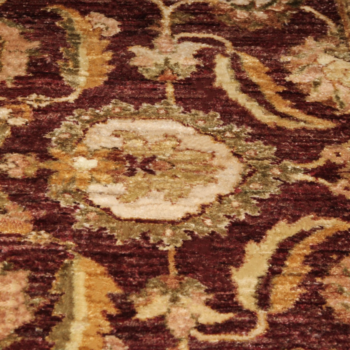 Vintage Handknotted Peshawar Caesar Runner Carpet (12 ft x 5 ft)