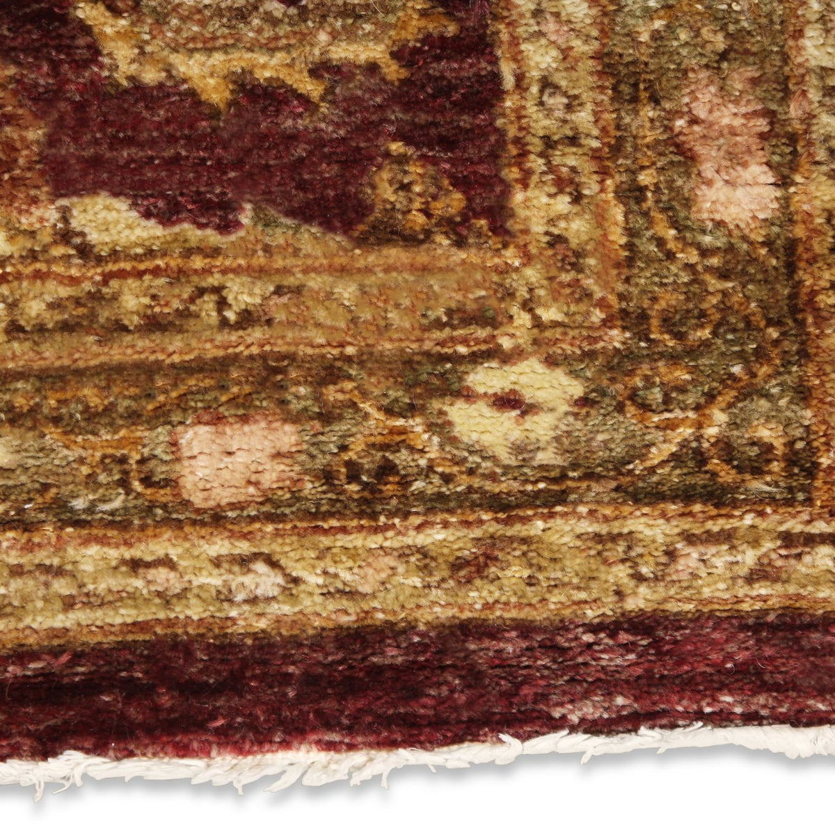 Vintage Handknotted Peshawar Caesar Runner Carpet (12 ft x 5 ft)