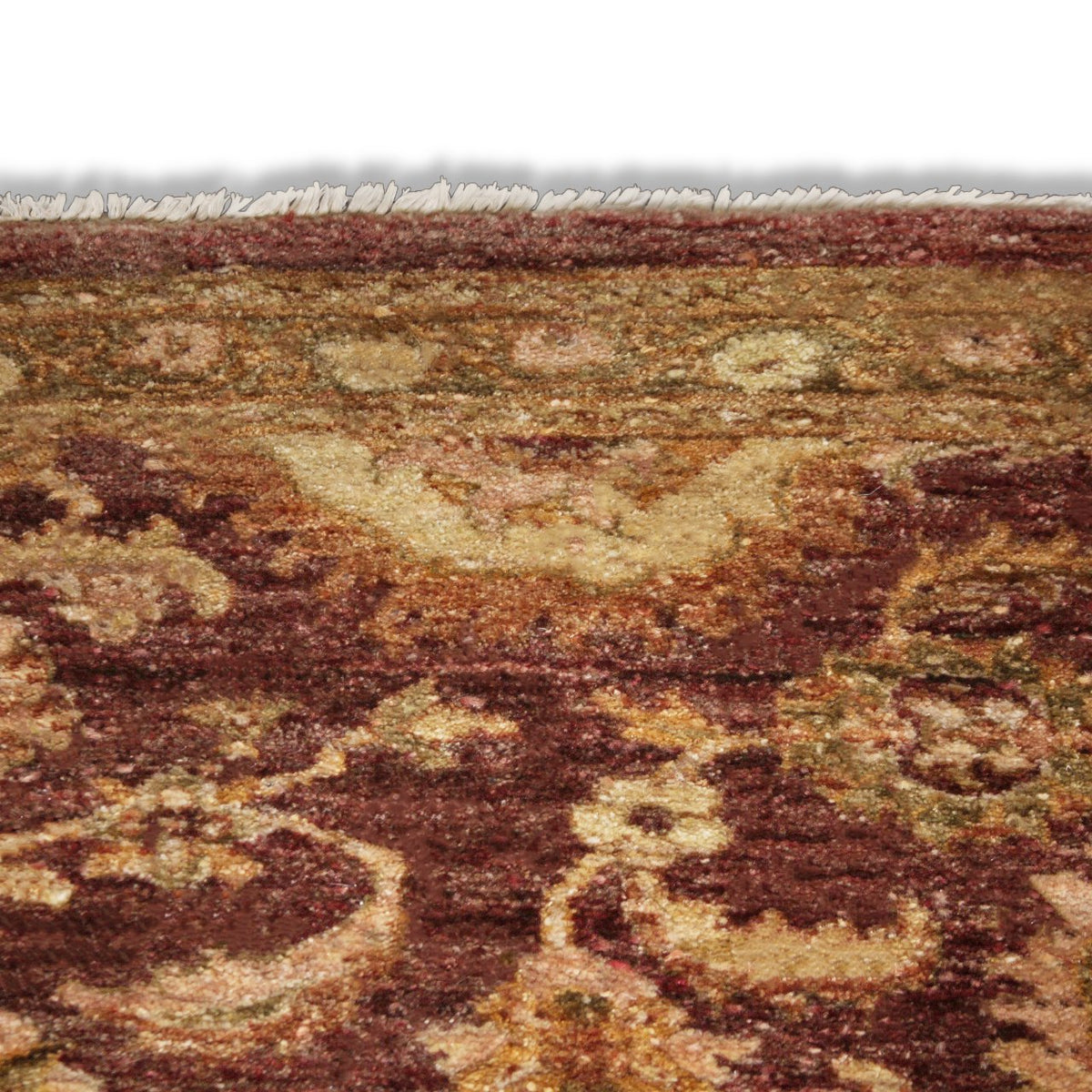 Vintage Handknotted Peshawar Caesar Runner Carpet (12 ft x 5 ft)