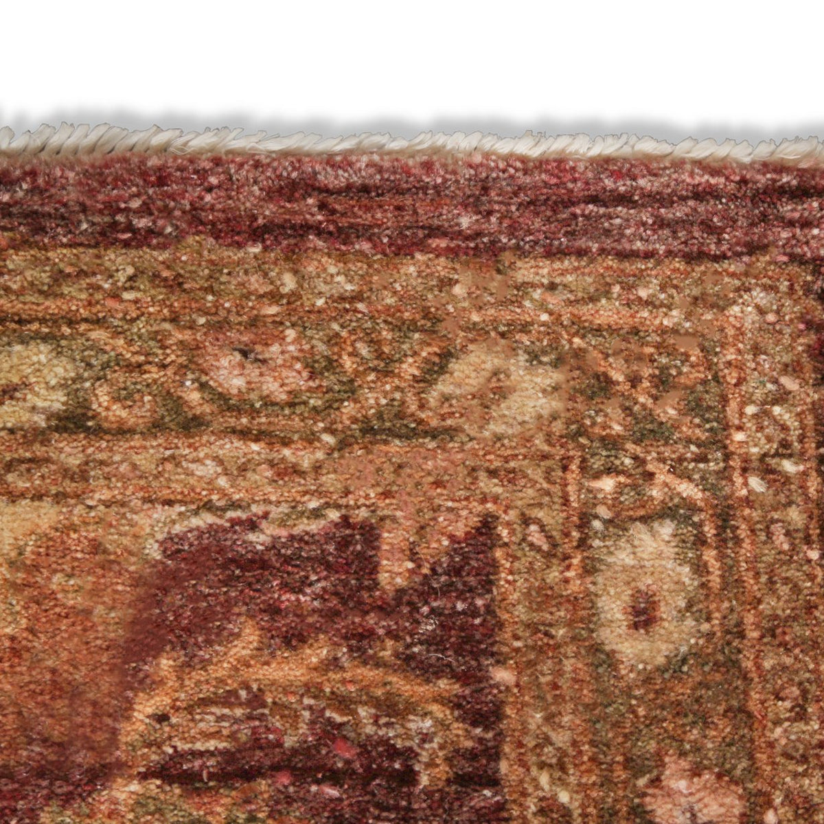 Vintage Handknotted Peshawar Caesar Runner Carpet (12 ft x 5 ft)