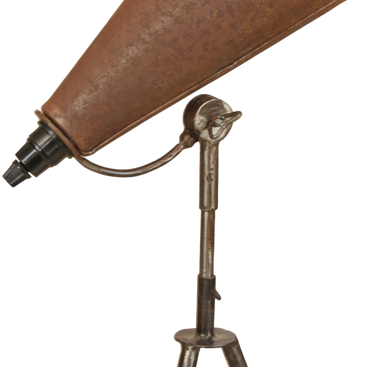 Vintage Industrial Tripod Lamp Spotlight