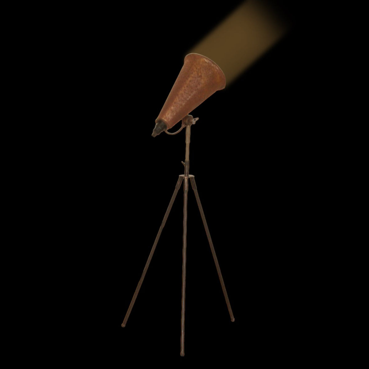 Vintage Industrial Tripod Lamp Spotlight