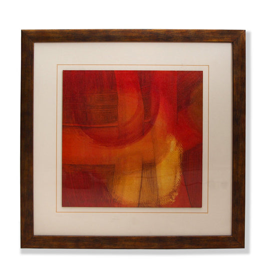 Vintage MCM Artwork with Gilt Frame
