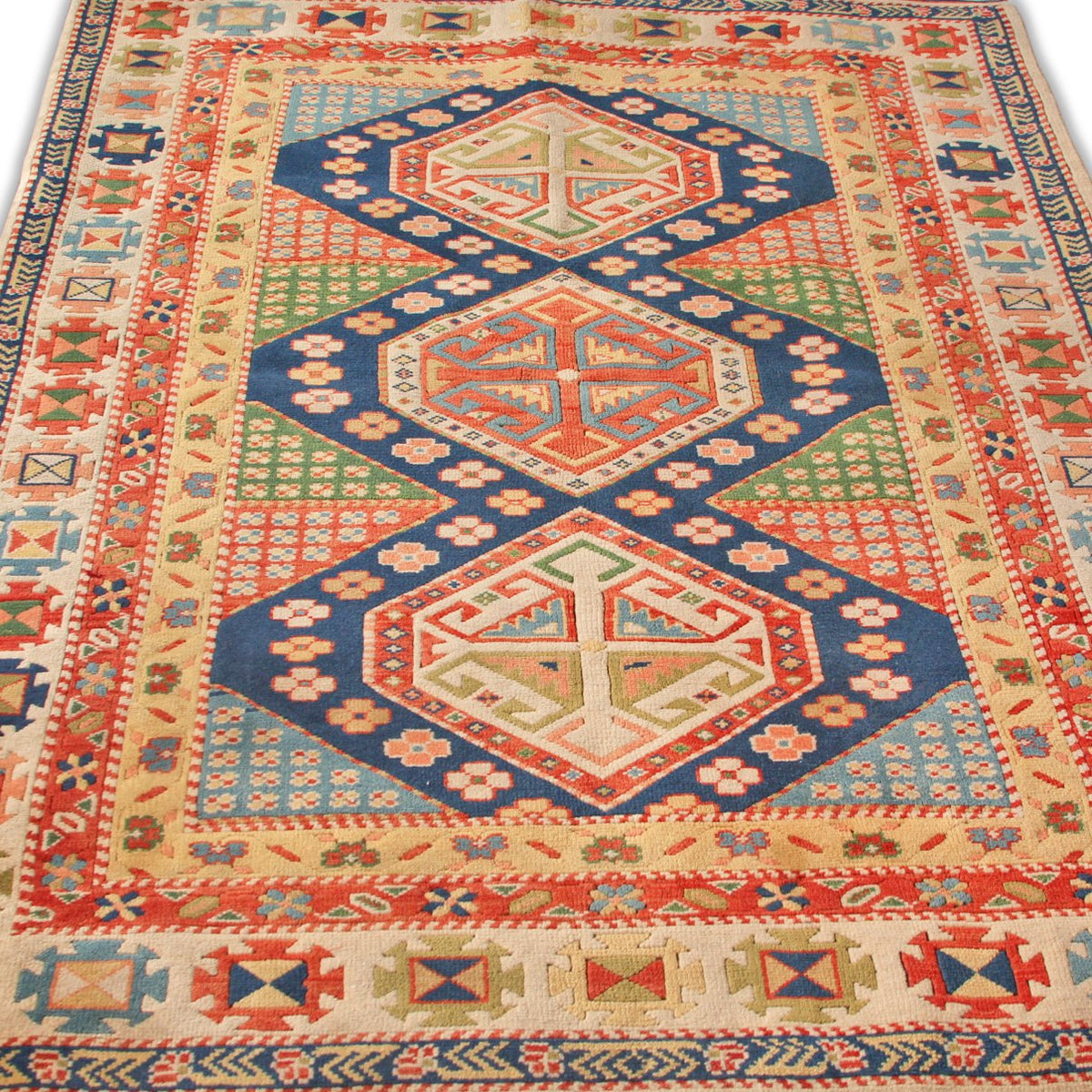 Vintage Shirvan Carpet (4 ft 3 in x 5 ft 16 in)