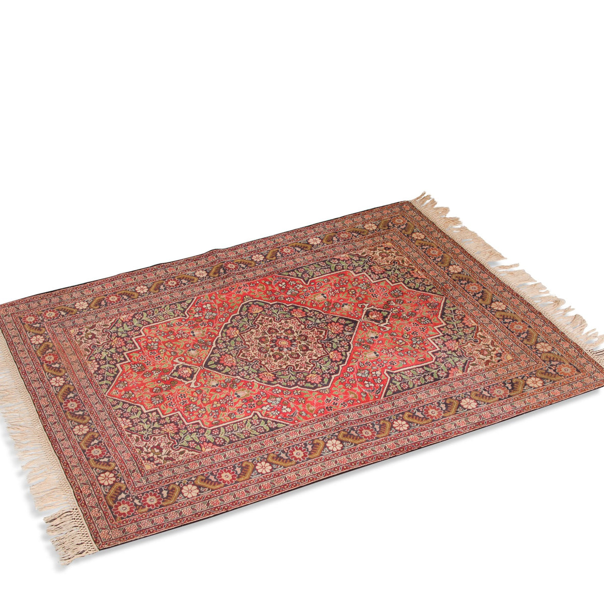 Vintage Dabir Kashan Kork Carpet (3 ft 11 in x 5 ft 2 in)