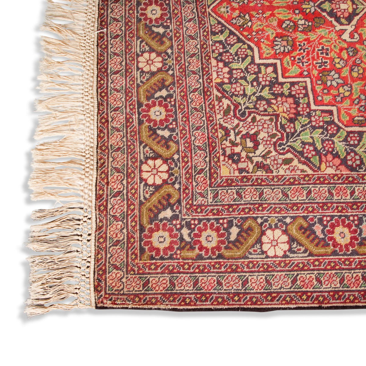 Vintage Dabir Kashan Kork Carpet (3 ft 11 in x 5 ft 2 in)