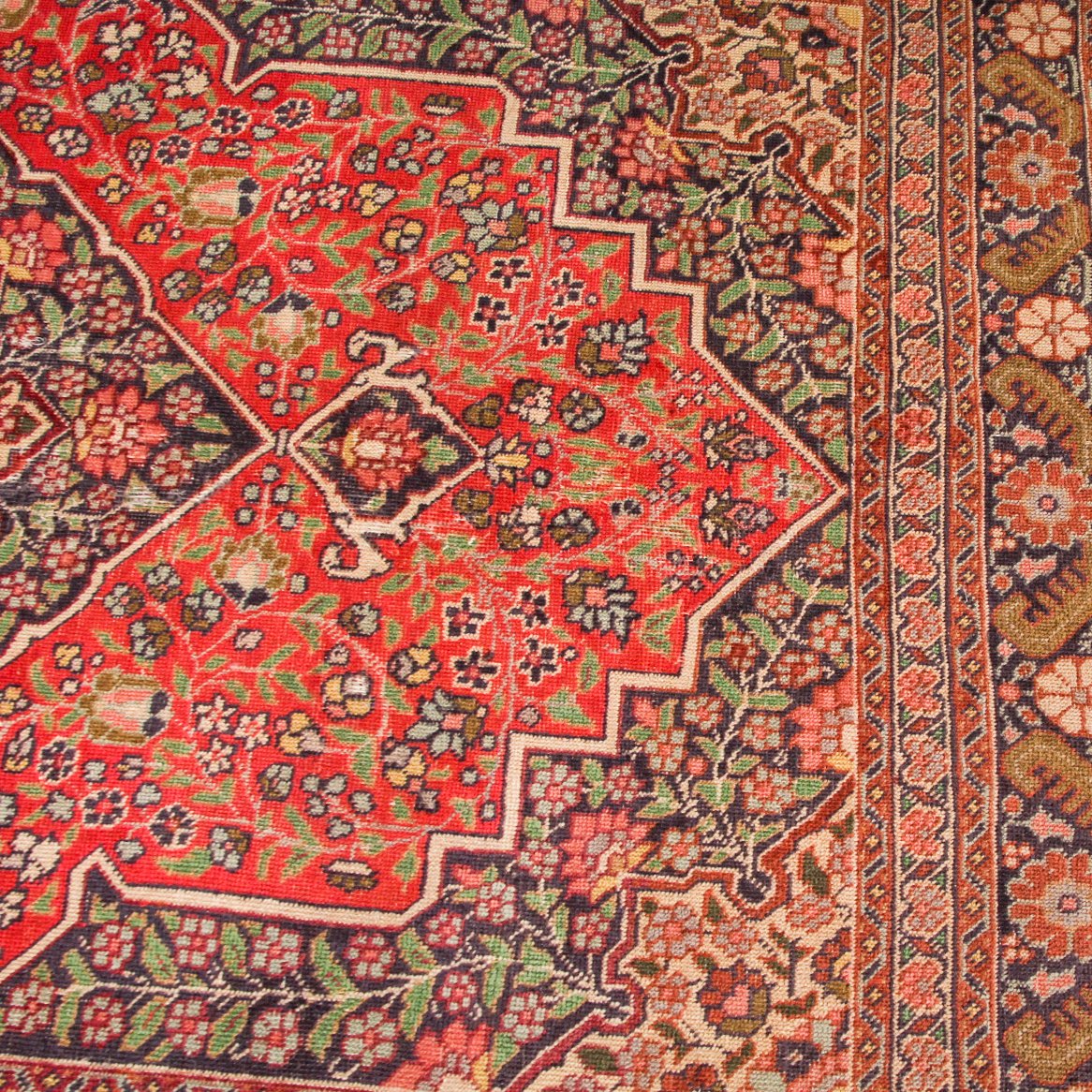 Vintage Dabir Kashan Kork Carpet (3 ft 11 in x 5 ft 2 in)