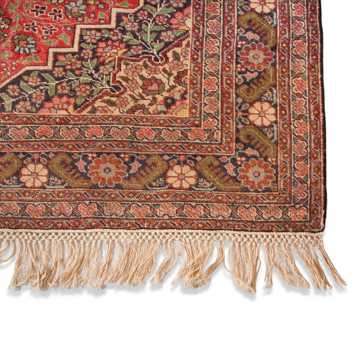 Vintage Dabir Kashan Kork Carpet (3 ft 11 in x 5 ft 2 in)