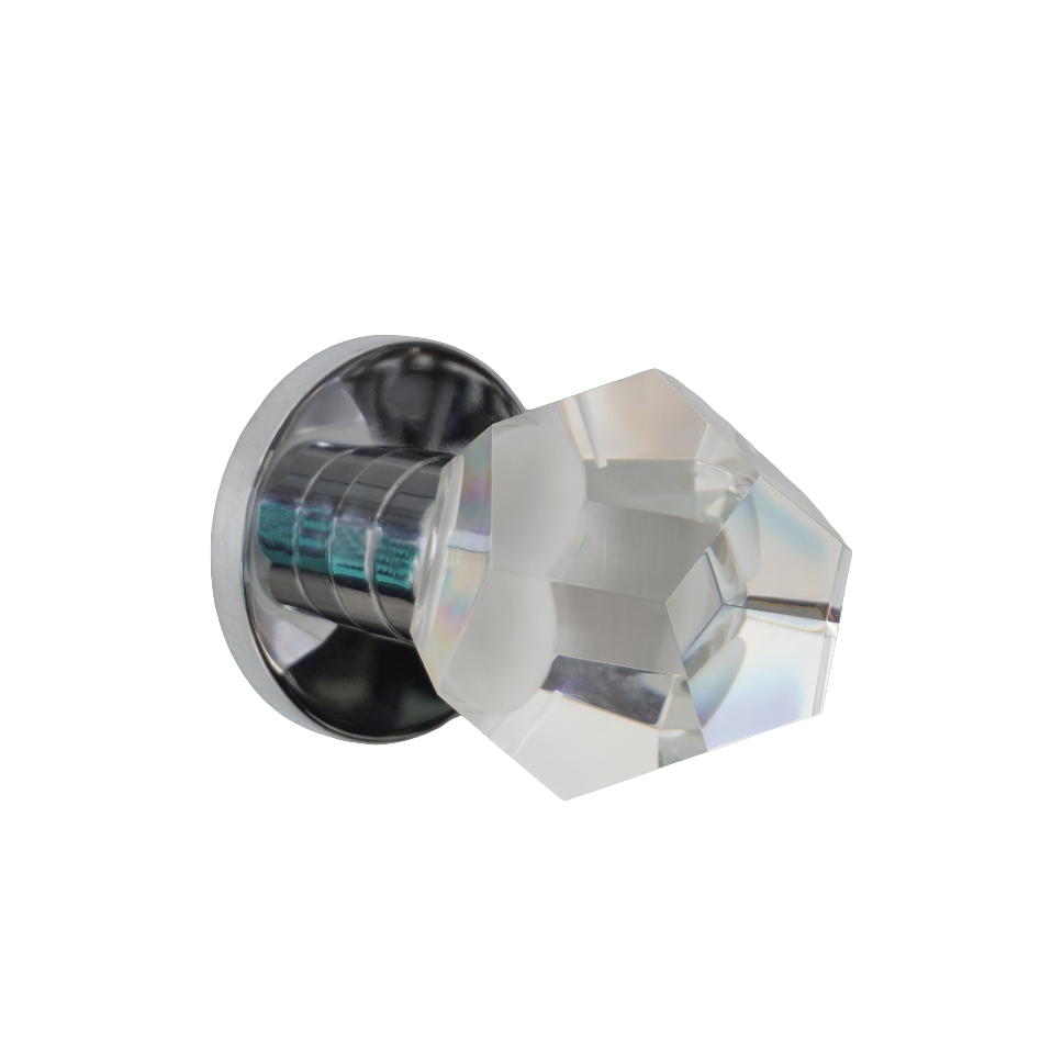 Visual Comfort Space Age Glass Sconce with Chrome Base (5 Available)