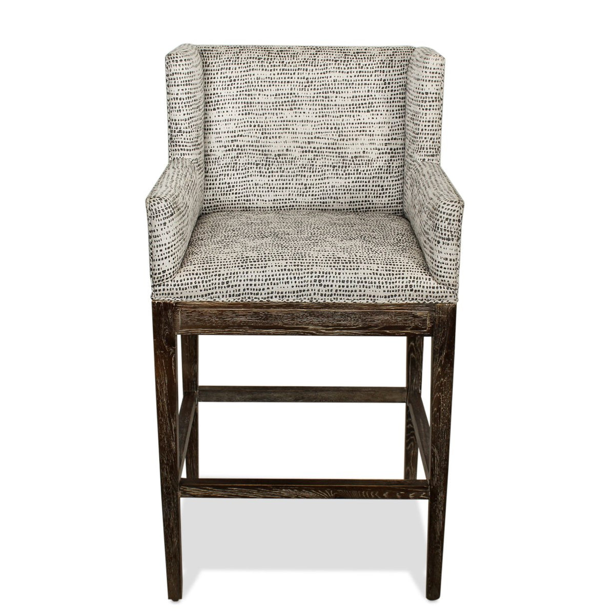 Pair of Restoration Hardware “Morgan Track Arm” Barstools