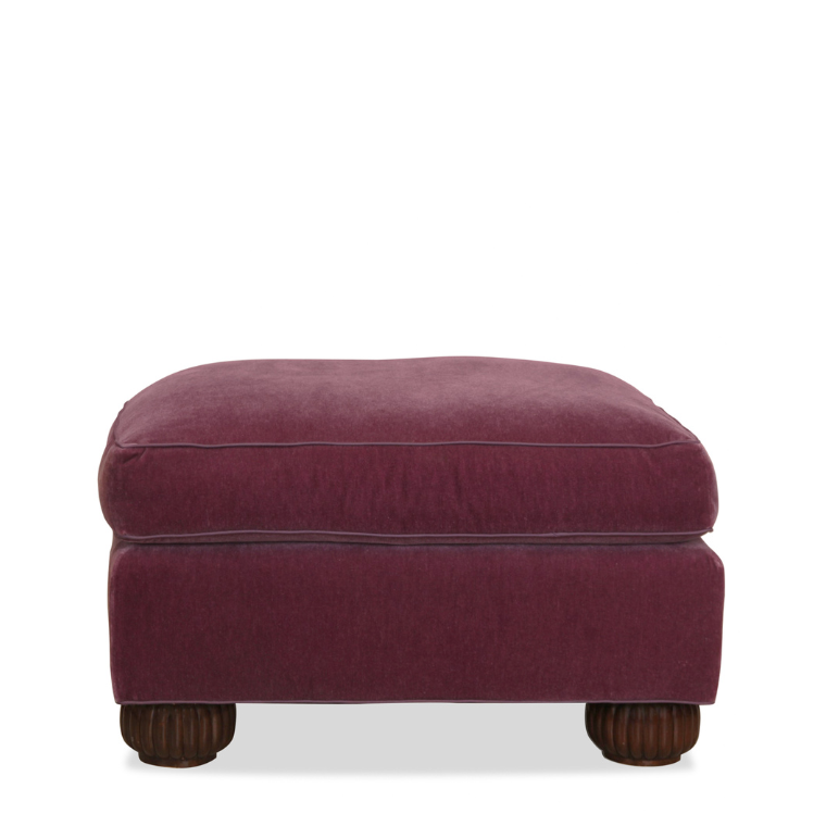 Rose Tarlow Melrose House Ottoman in the style of Émile-Jacques Ruhlmann