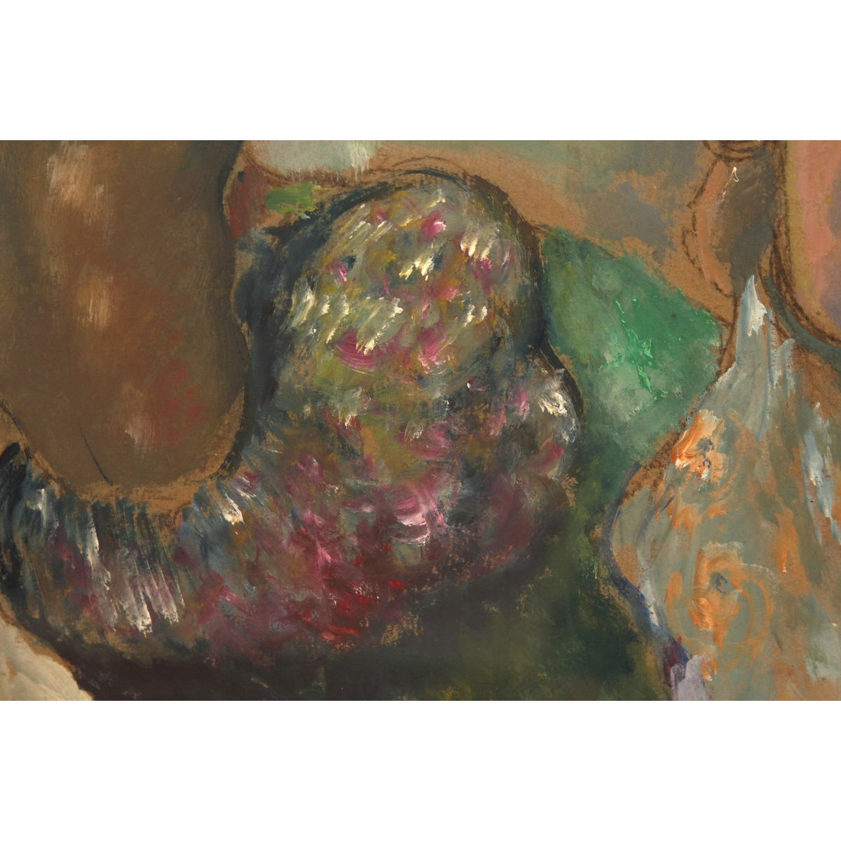 Georges Henri Manzana Pissarro Les Baigneuses Oil on Board Artwork