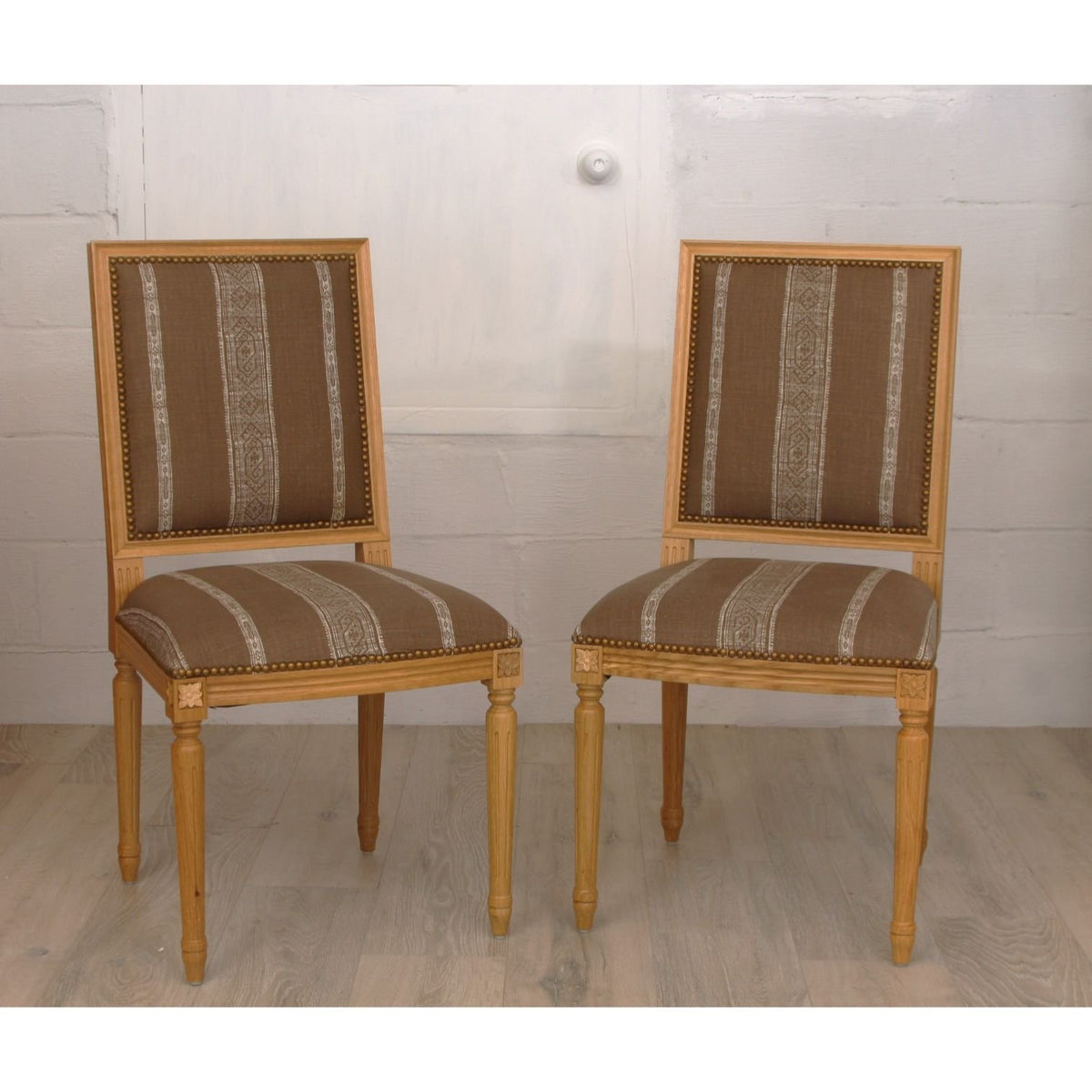 Pair of Vintage Louis XVI Style Side Chairs