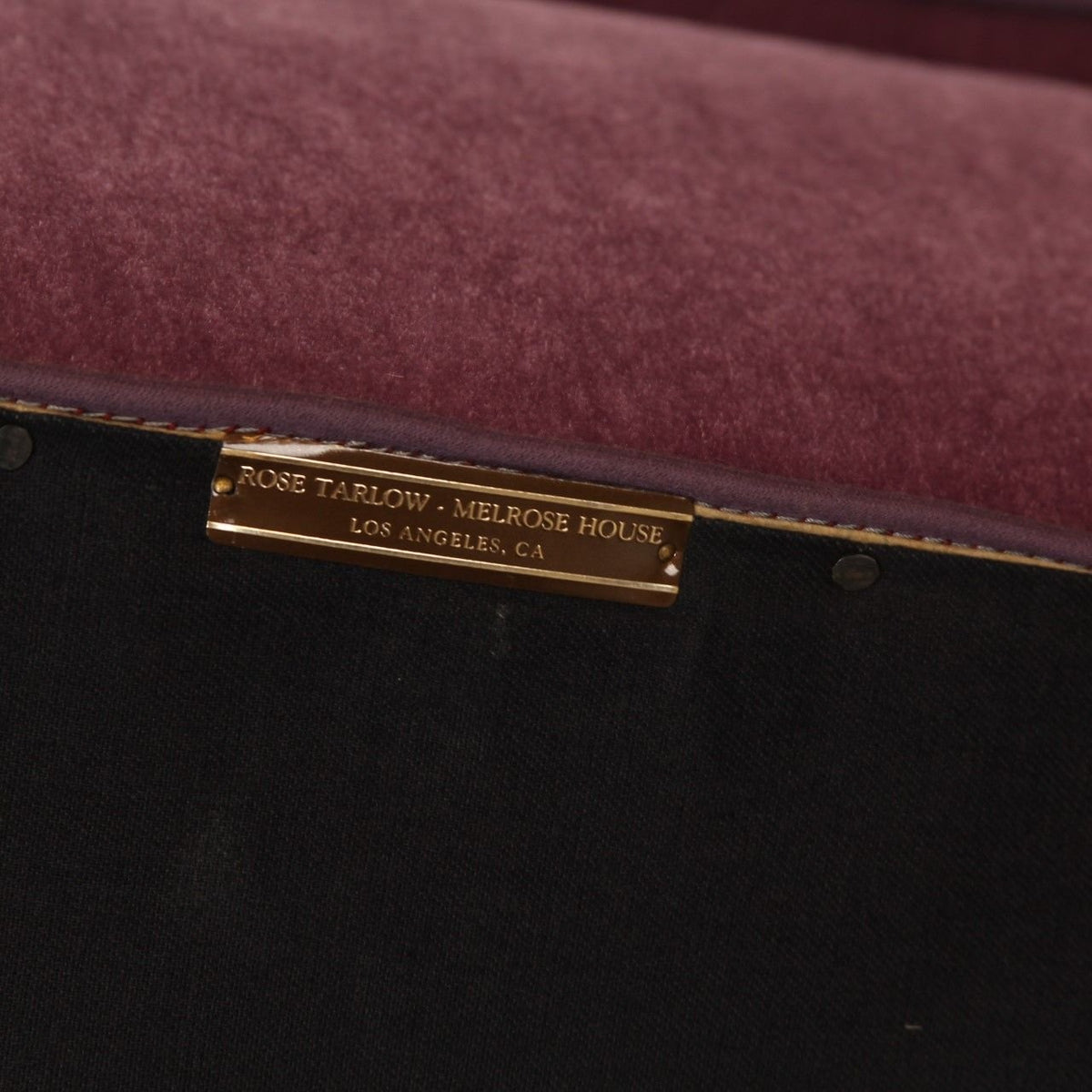 Rose Tarlow Melrose House Ottoman in the style of Émile-Jacques Ruhlmann