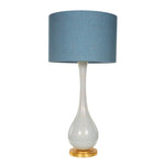 Vintage Italian Murano Speckled Gold Glass Table Lamp with Gold Leaf Base