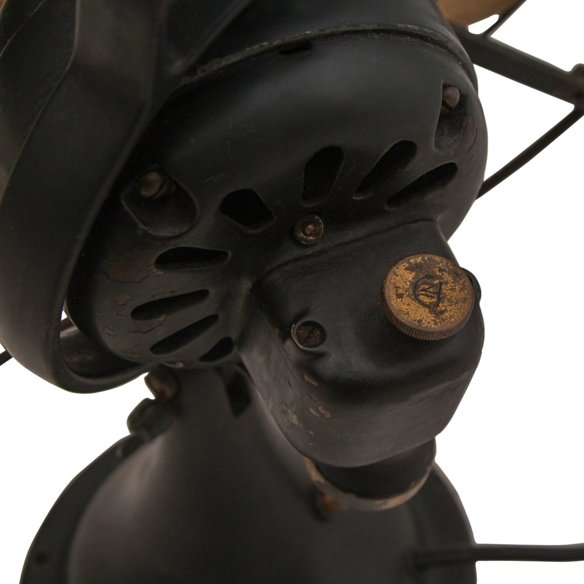 General Electric Oscillating Brass Blade Fan, C 1910